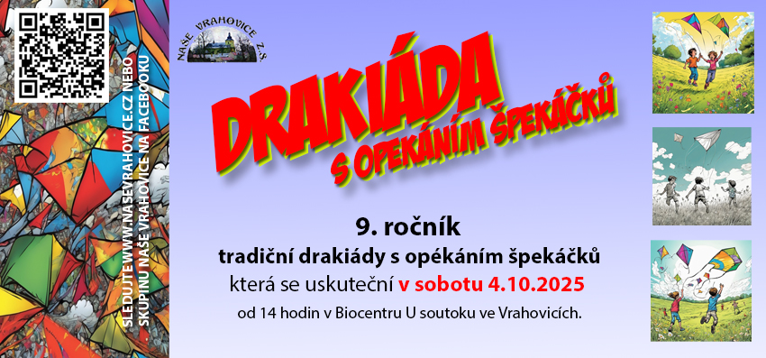 Drakiáda Naše Vrahovice 2025 banner