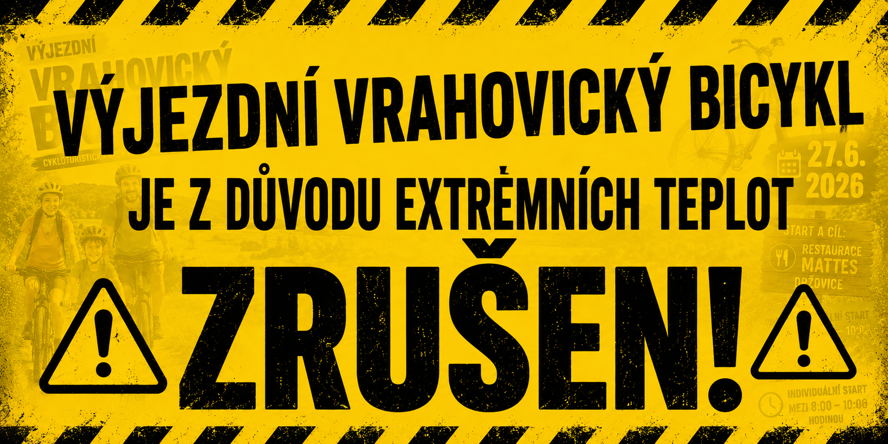 Vrahovický bicykl zrušen
